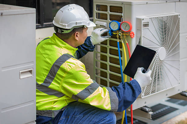 Professional Hvac technician working in Enfield, NC